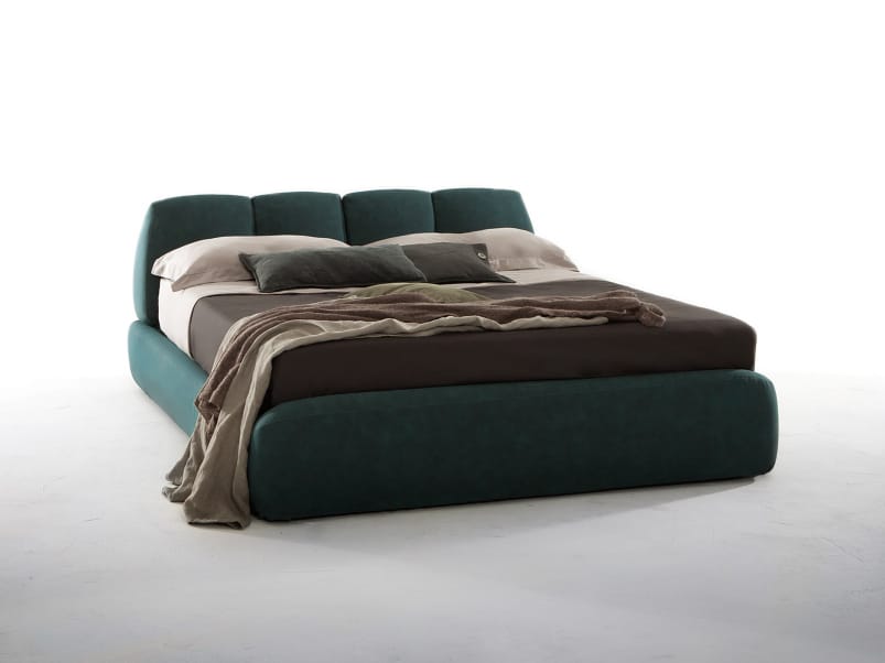 Двуспальная кровать с кожаной обивкой Tonin Casa TUNY ARCH-00069448