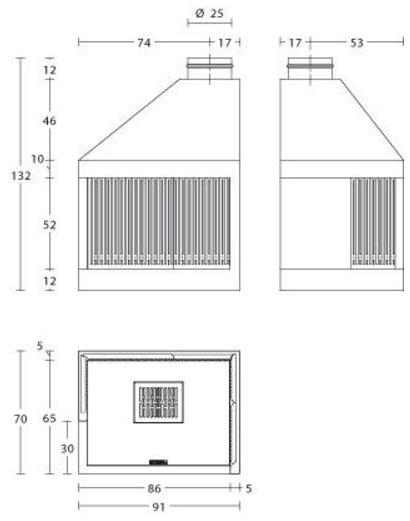Piazzetta Моноблочный дровяной камин Ma sun-id-1352145 - Вид №1