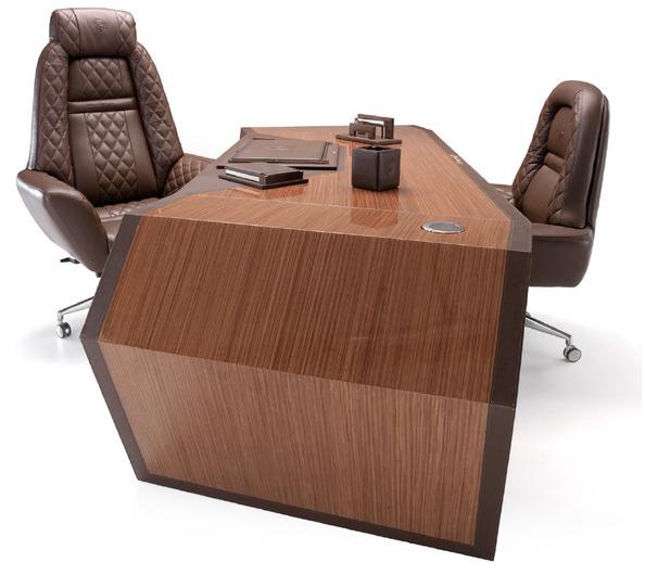 Tonino Lamborghini Casa Рабочий стол из лакированного шпона с ящиками Long beach sun-id-1456974 - Вид №2