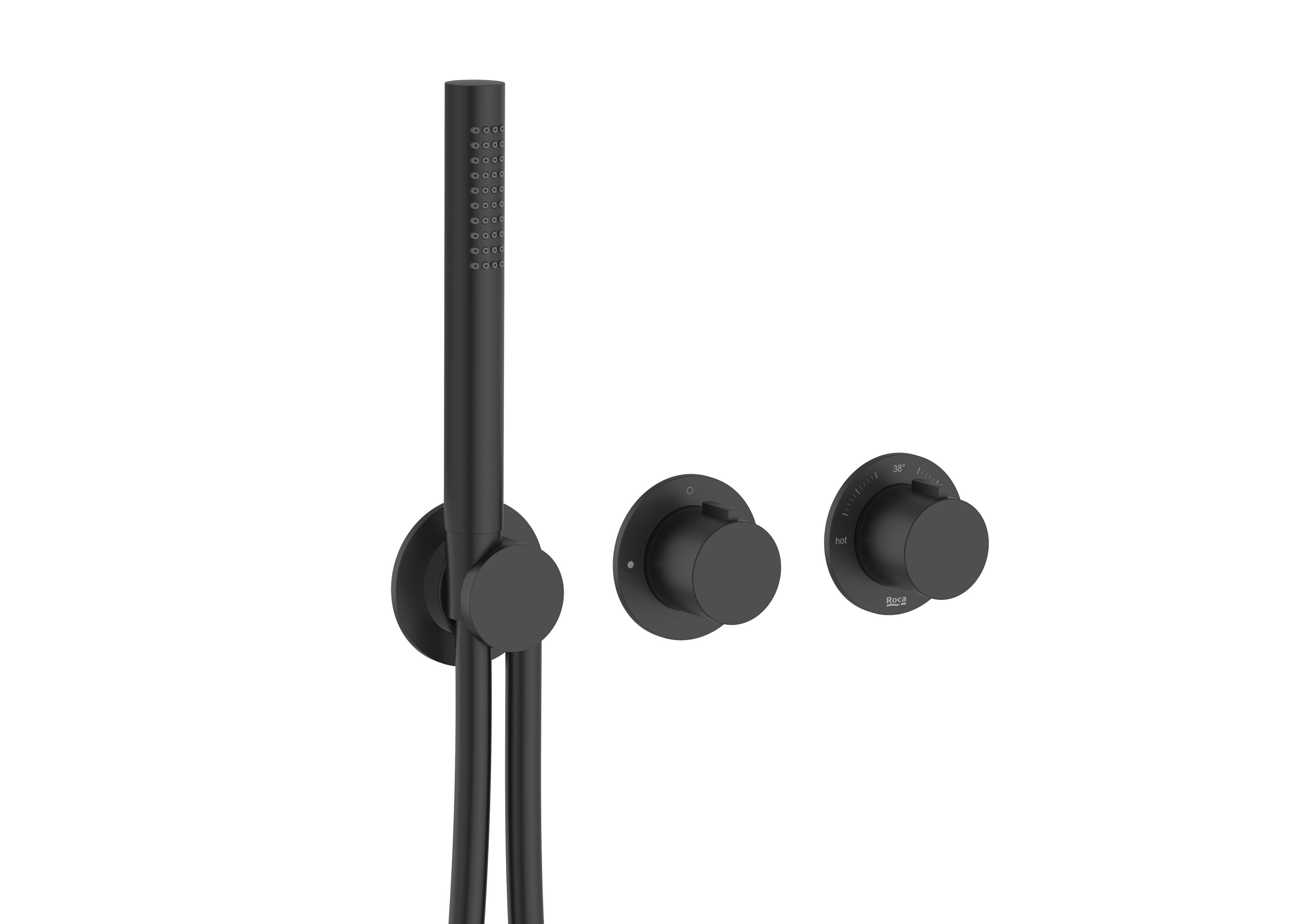 Латунный термостатический встраиваемый смеситель для душа с ручным душем Roca T_Multi ARCH-00132874 - Вид №2