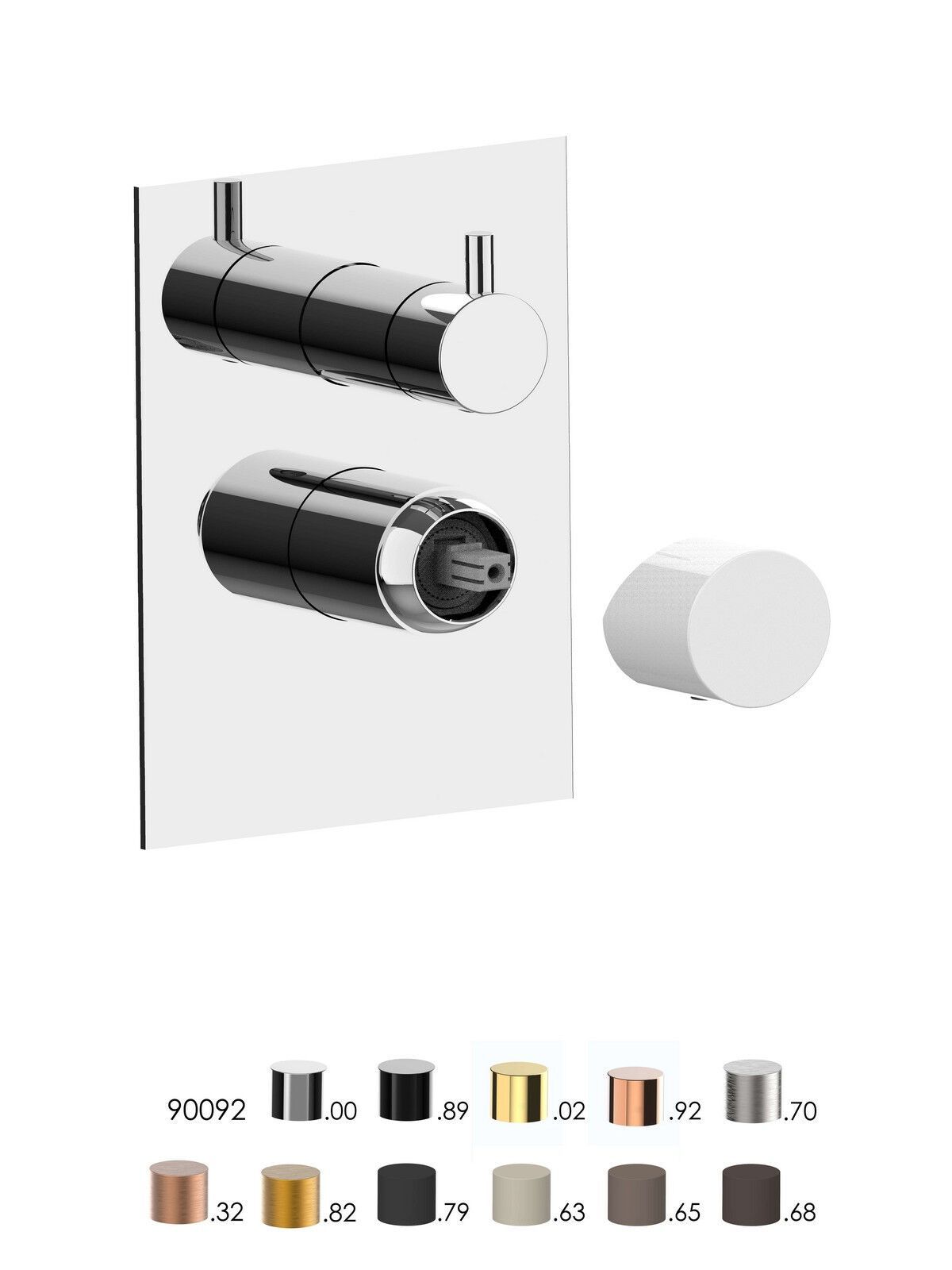 Встраиваемый однорычажный смеситель для душа с переключателем Rubinetterie Frattini Narciso S ARCH-00138952 - Вид №1