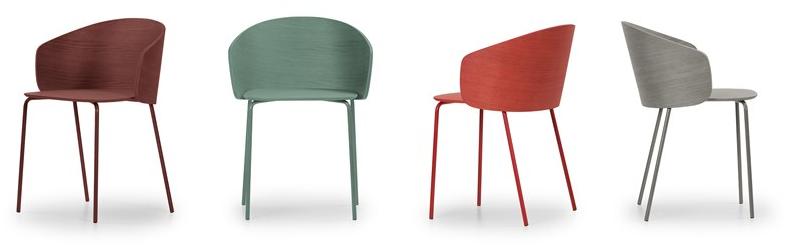 True Design Штабелируемый стул из стали и дерева Not wood Nt 1004 - Вид №7