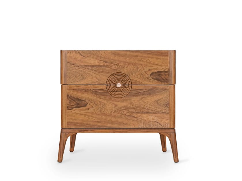 Тумбочка из тикового дерева с ящиками Alankaram Zen ARCH-00024319