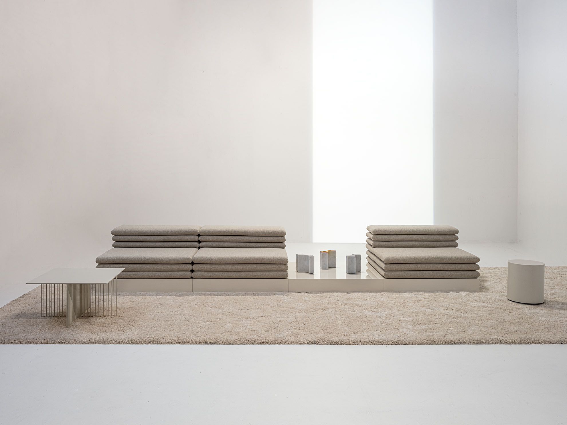 Секционный диван из ткани La Cividina Acamante ARCH-00049709 - Вид №1