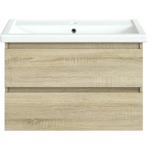 Тумба под раковину подвесная Vigo Matteo 80 см цвет дуб сонома