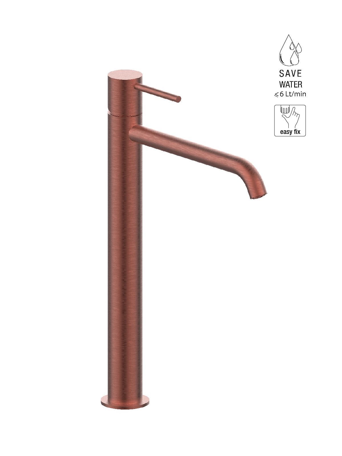 Смеситель для раковины из нержавеющей стали без слива Rubinetterie Frattini Pepe XL 316 ARCH-00142726 - Вид №2