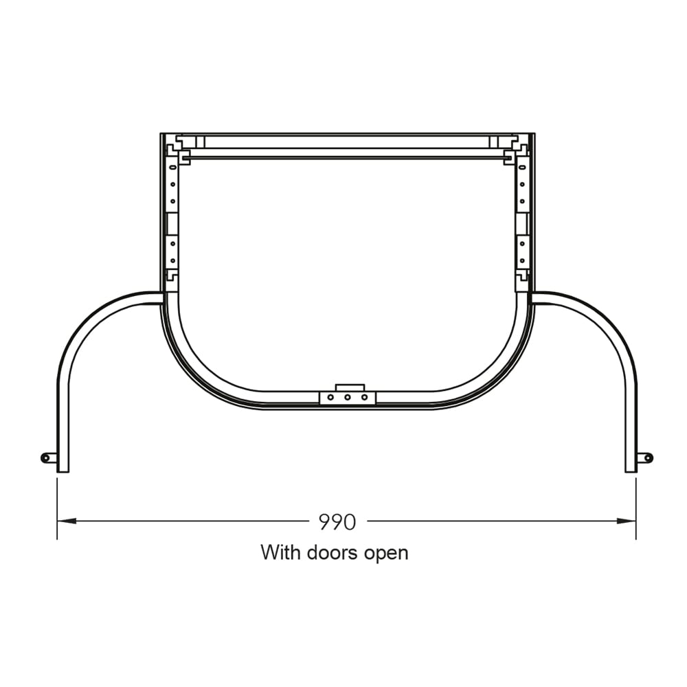 IMSR16 Carlyon Thurlestone 2-дверная подвесная тумба под раковину Carlyon Imperial  - Вид №2