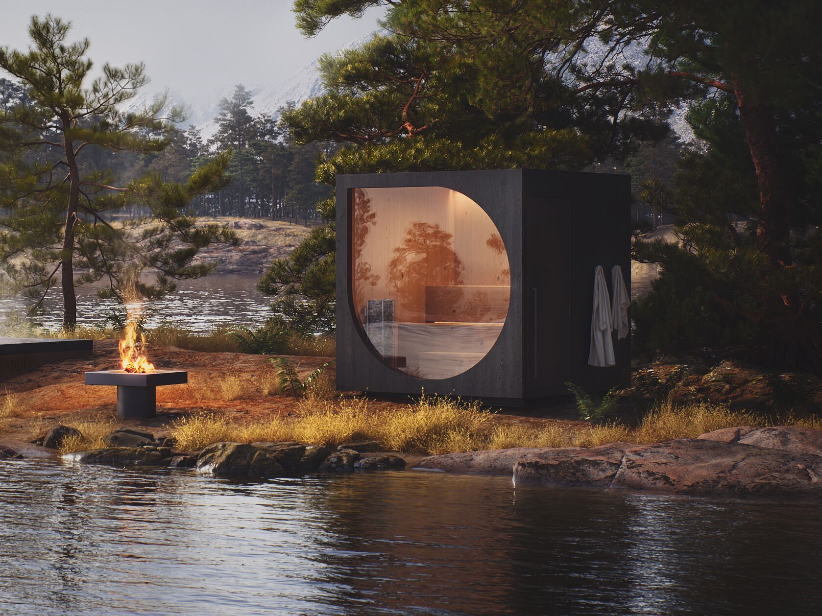 Сауна на открытом воздухе Drop DROP SAUNA ARCH-00004362