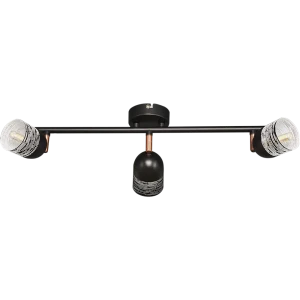 Спот поворотный светодиодный Quer L1171-3, 5 м², тёплый белый свет, цвет чёрный