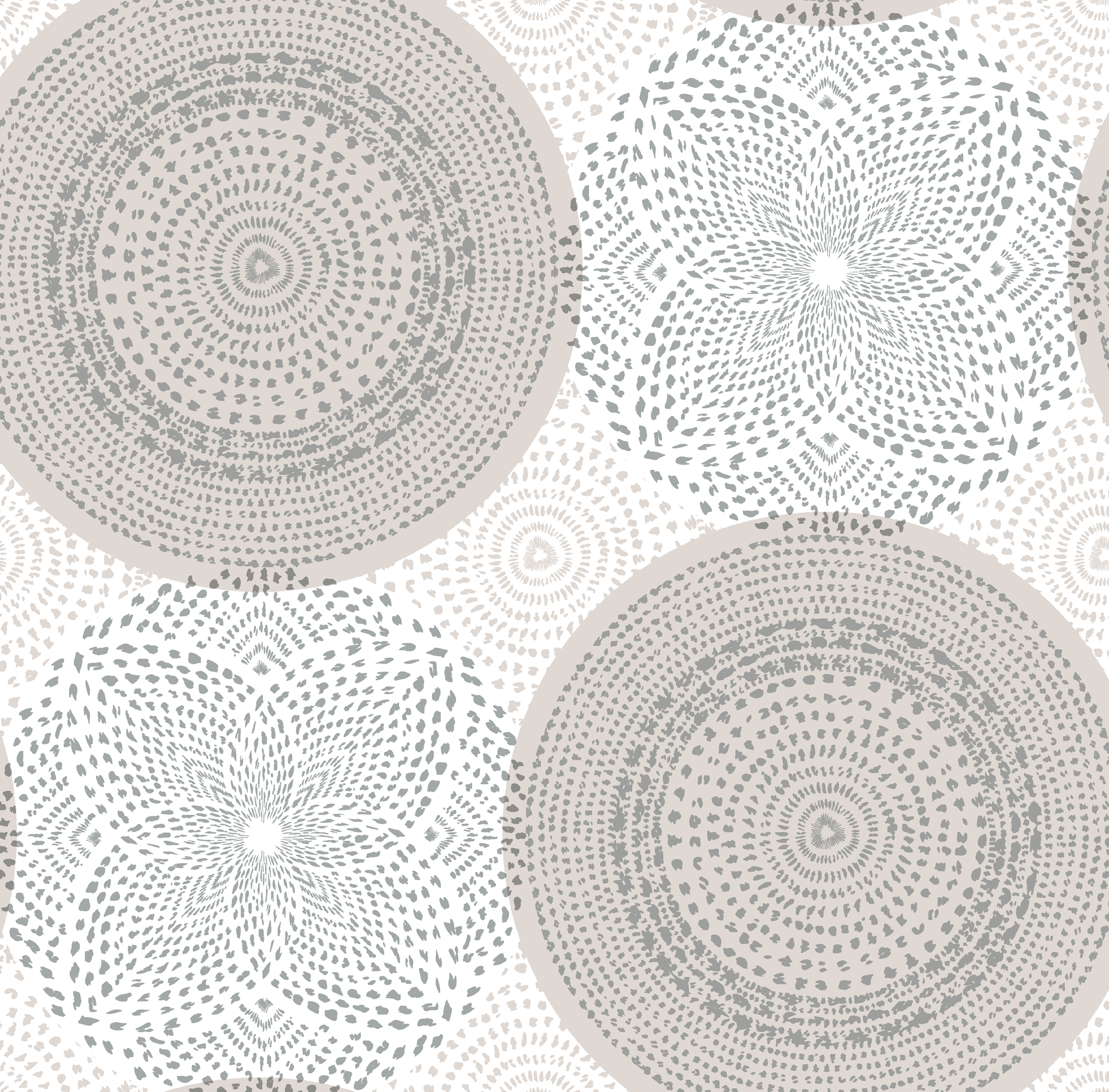 84752243 Скатерть Круги прямоугольная 135x220 см цвет серый Мажор STLM-0054567 Santreyd  - Вид №1