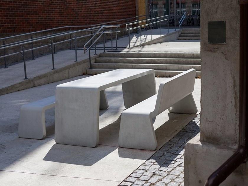 VESTRE Бетонная скамья со спинкой Kyoto sun-id-1415504 - Вид №3