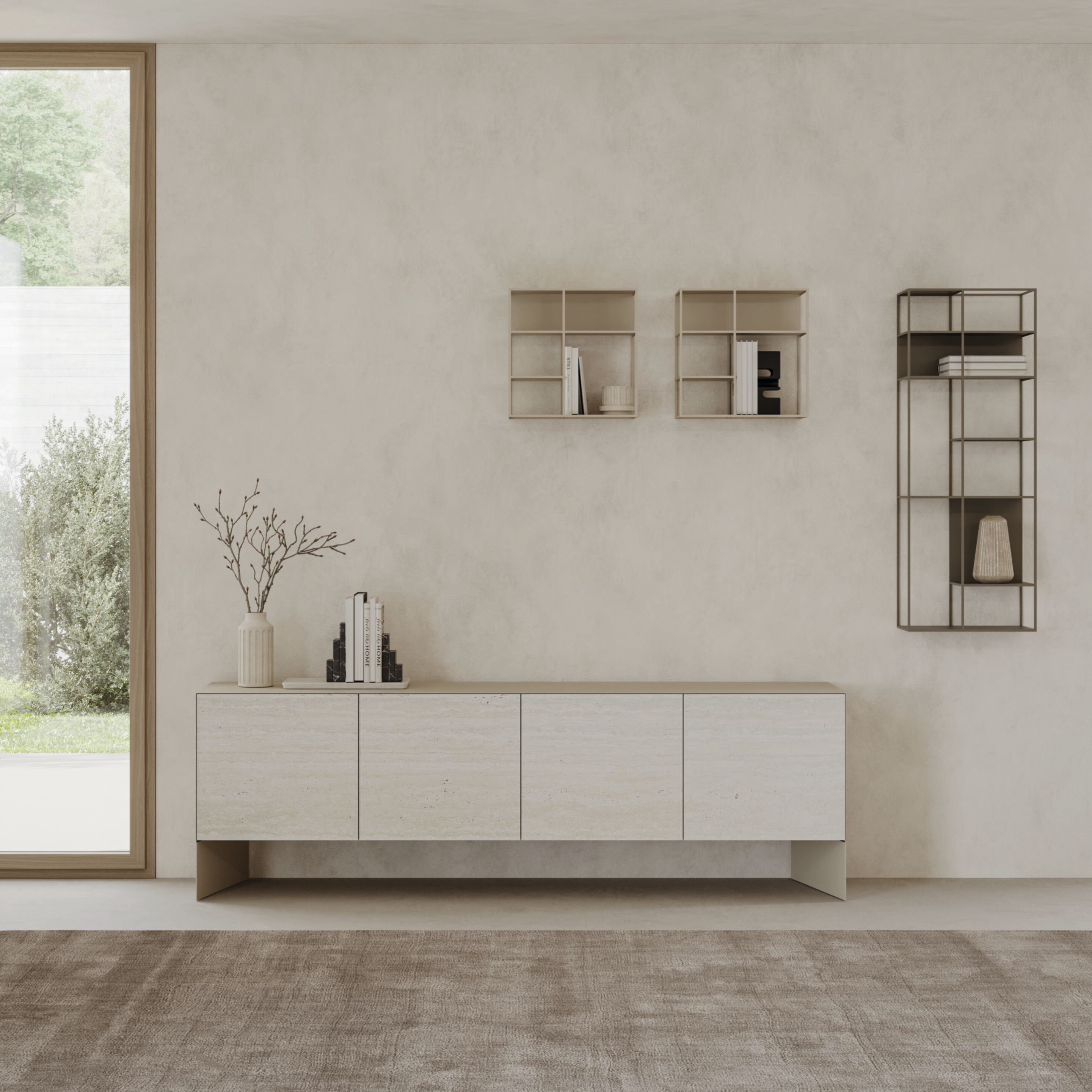 Книжный шкаф из металла Ronda Design Levia ARCH-00010470