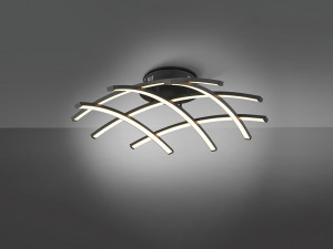 108995 Потолочный светильник 59Ø черный Schuller Trama