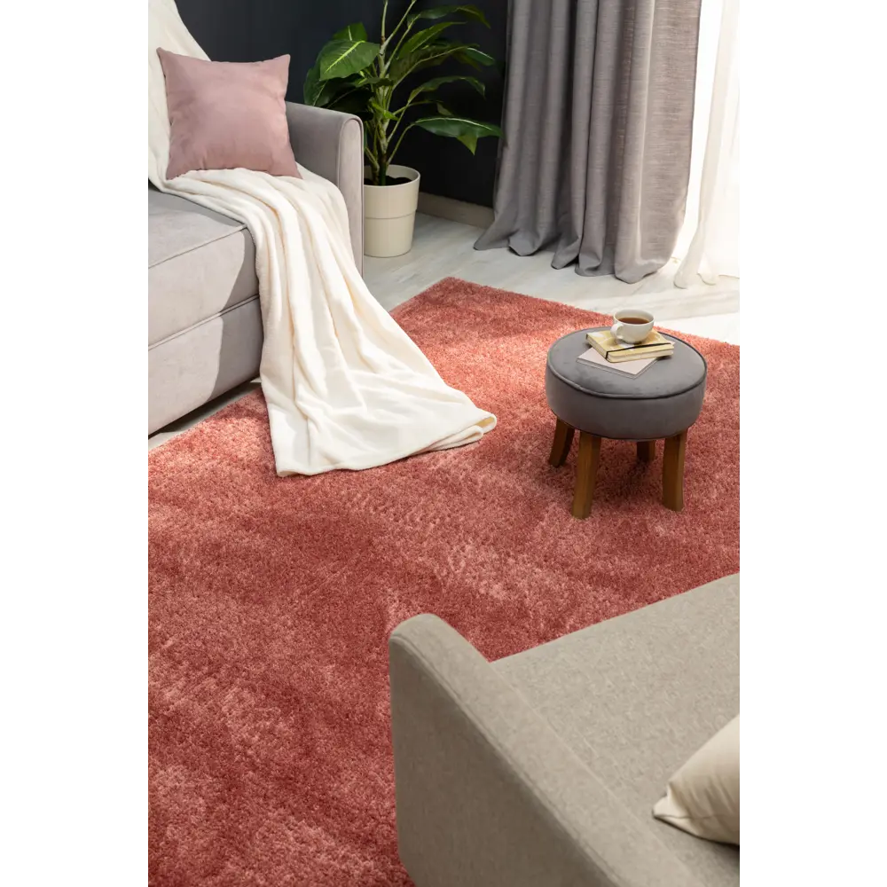 Ковер полиэстер Ribera 80x150 см цвет темно-розовый 82388098 STLM-2007501 Santreyd  - Вид №5