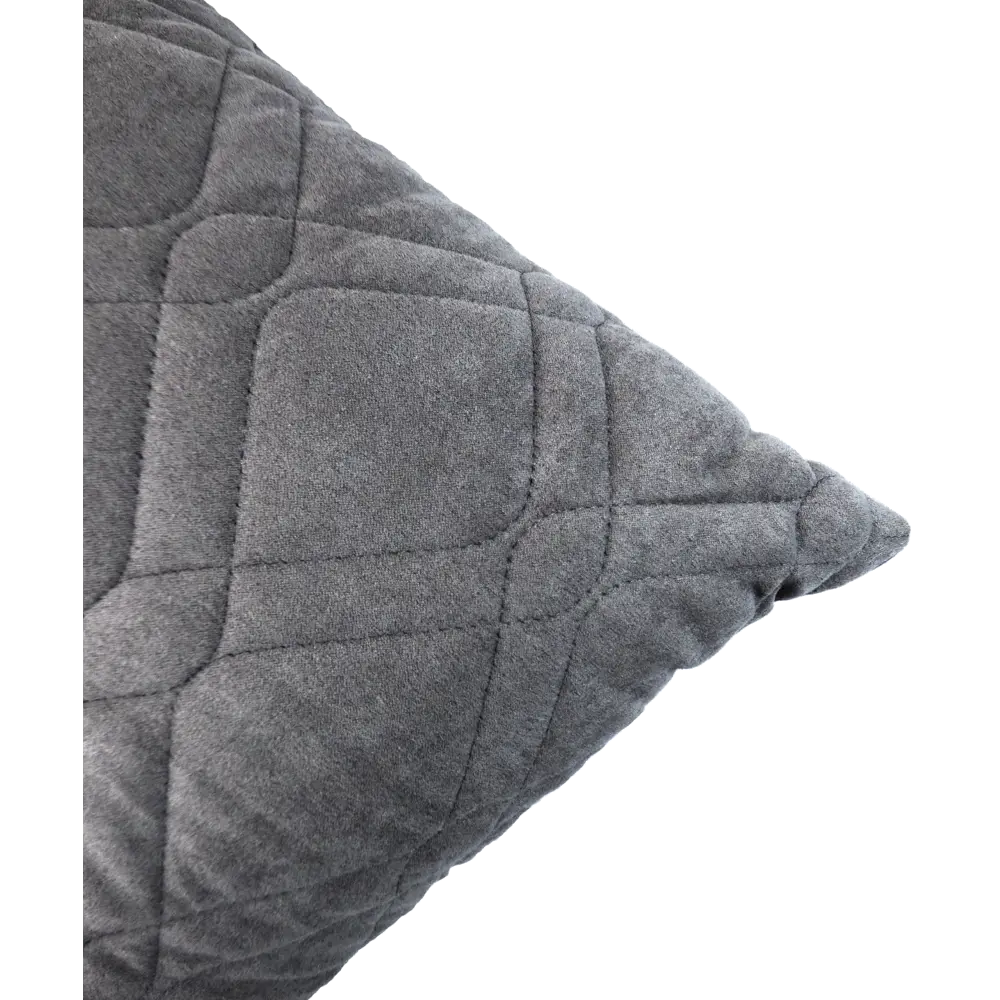 LINEN WAY Декоративная подушка 43×43 см стального цвета с замшевой текстурой 83022394 STLM-0038775 - Вид №2