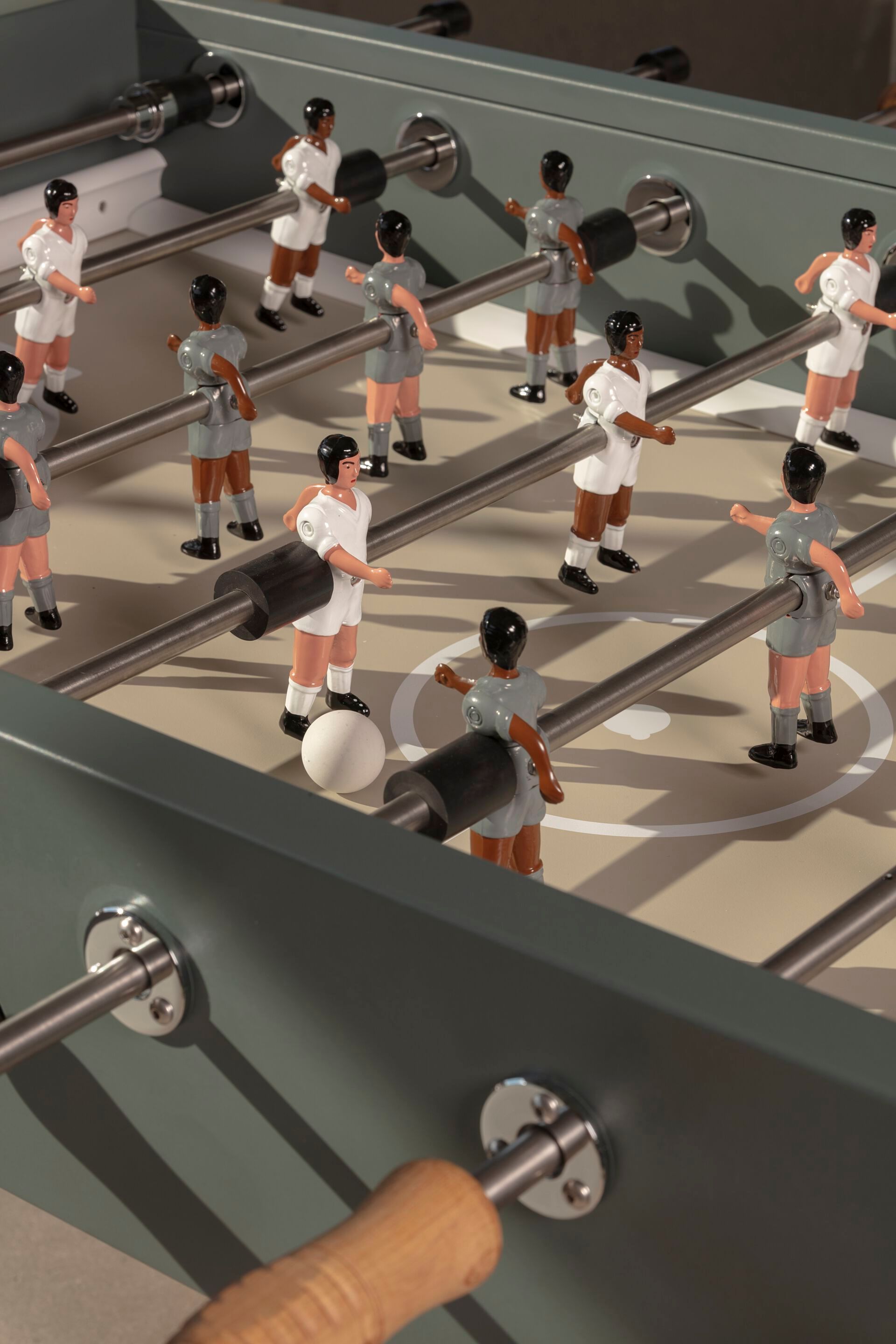 Прямоугольный стальной кальциобалилья и ножки из Ироко RS Barcelona RS3 WOOD ARCH-00003959 - Вид №1