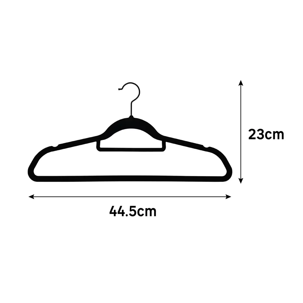 Плечики для одежды KONSENSA 45 см пластик цвет черный Плечики пластиковые STLM-2083379 - Вид №1