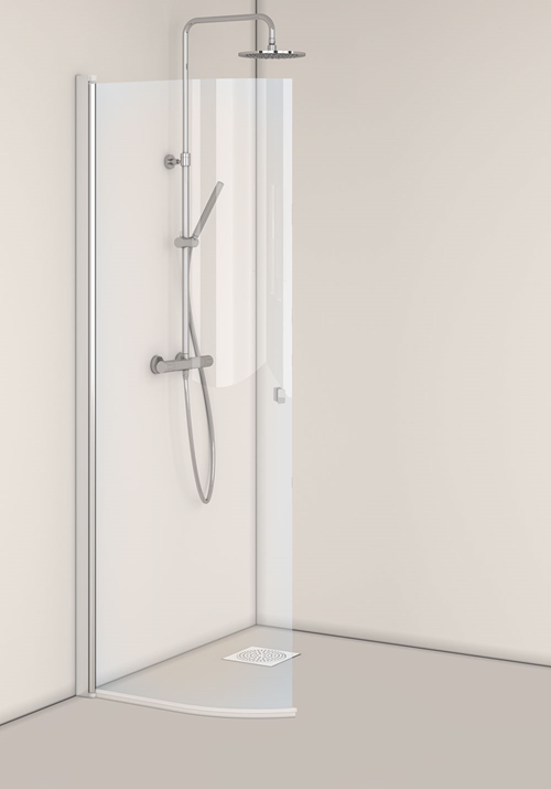 1450321 Igloo Pro Душевая Дверь Изогнутая Прозрачное Стекло 80 Hafa Прозрачный  - Вид №1