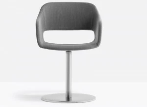 Pedrali Вращающееся кресло из ткани с подлокотниками Babila