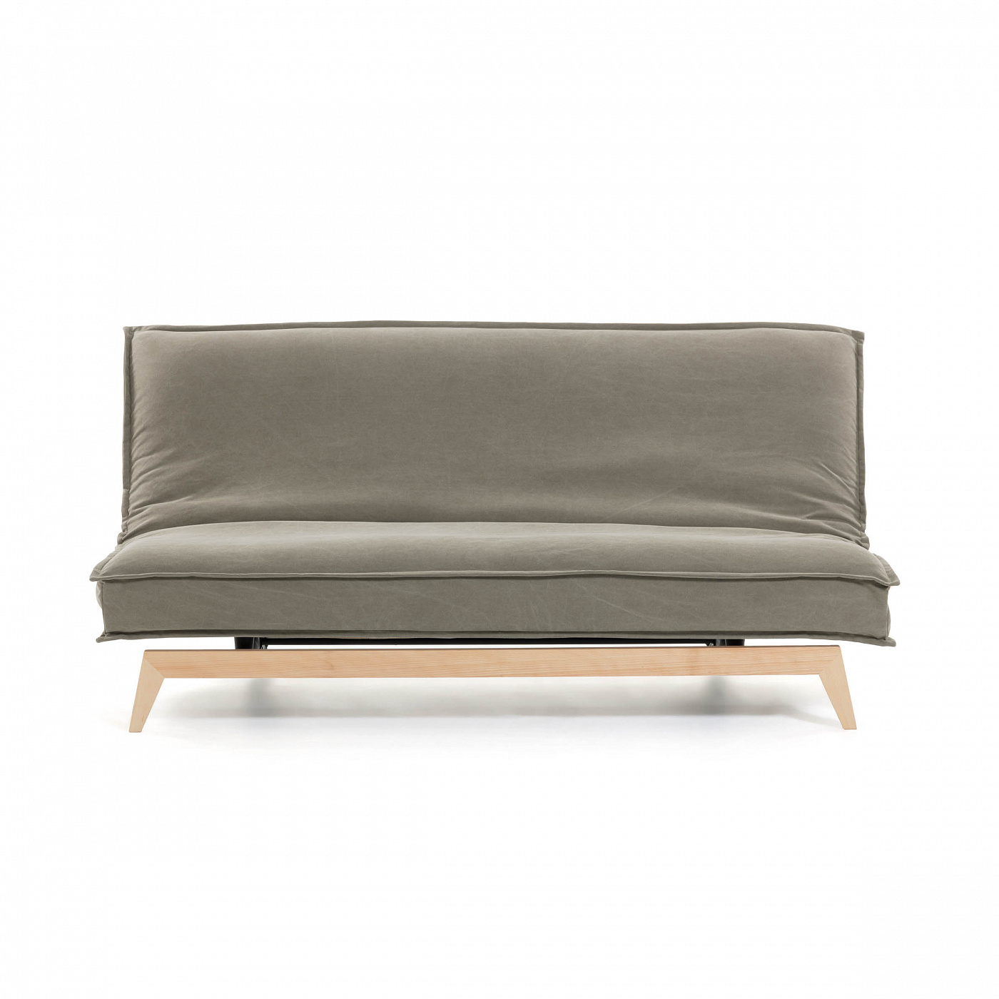 071102 Диван-кровать бежевый основание дерево La Forma Eveline