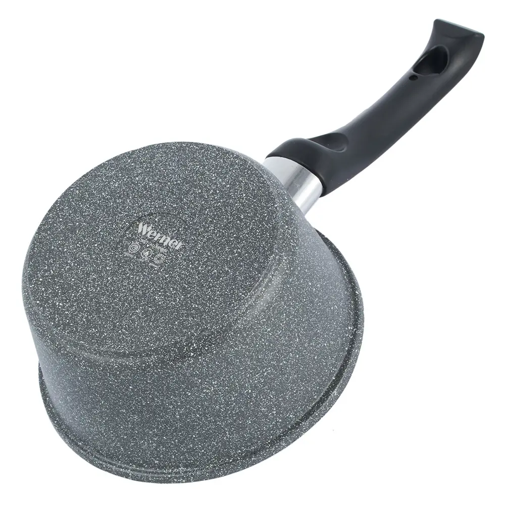 Ковш 1.3 л Werner Letizia 51676 алюминий стеклянная крышка цвет черный STLM-2211613 - Вид №2