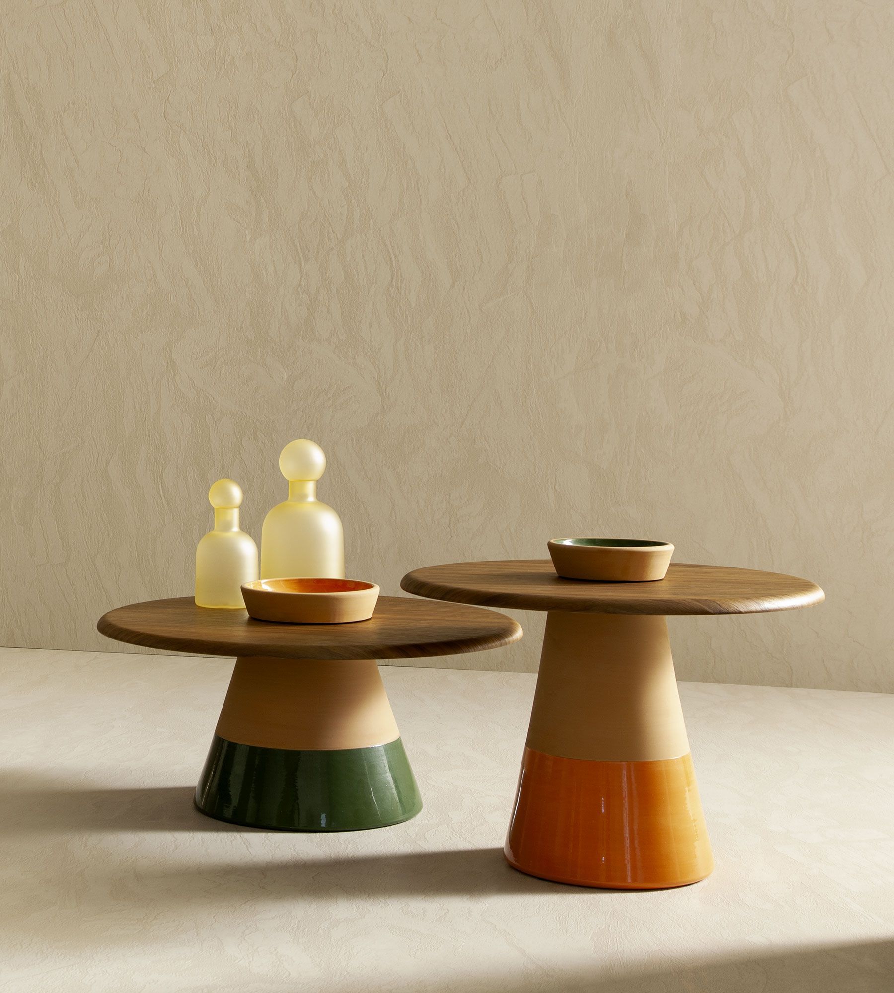 Журнальный столик из глины с деревянной столешницей Morica Design Высокая мода ARCH-00129625 - Вид №8