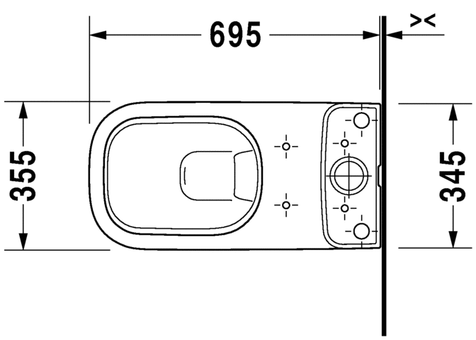 21420920002 Компакт унитаз с бачком Белый Duravit D-Code Германия - Вид №1