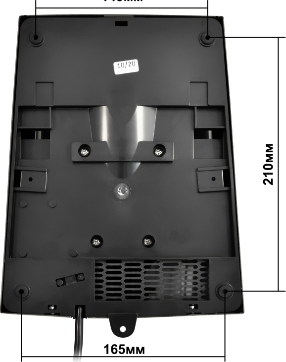 1401.381 Сушилка для рук антивандальная высокоскоростная 8950 PUFF  - Вид №8