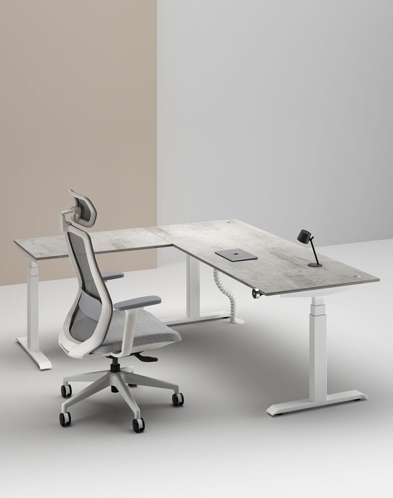 Деревянный регулируемый по высоте угловой стол с системой люверсов WORKSPACE MAX TRIPLE MOTOR ARCH-00114643 - Вид №16