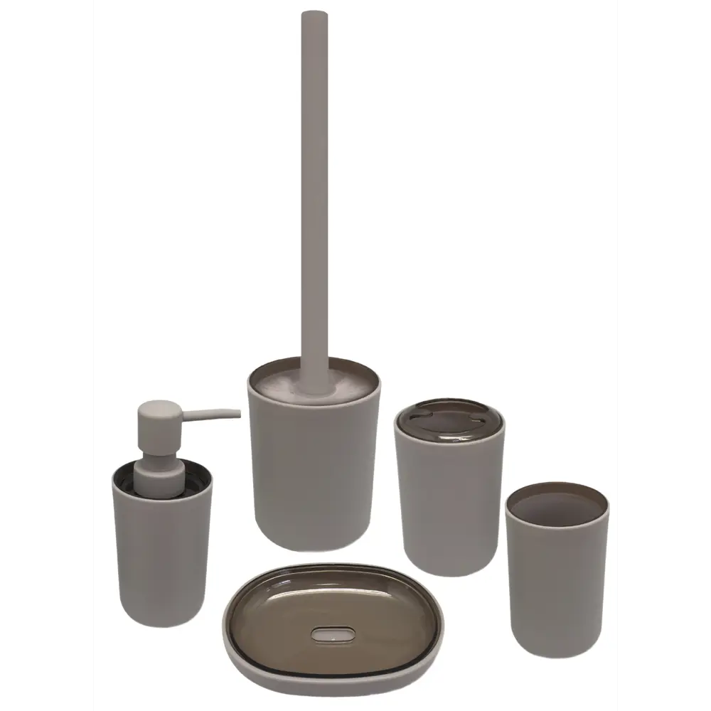 Ёршик для унитаза напольный Vidage «Parma», пластик, цвет бежевый STLM-2084975 - Вид №1