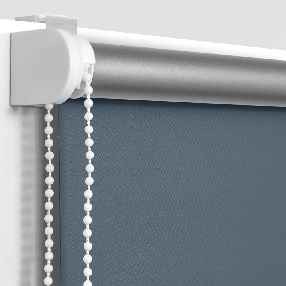 Штора рулонная блэкаут Эскар 50x160 см серо-синяя Denim 1 BLACKOUT STLM-2012644 - Вид №1