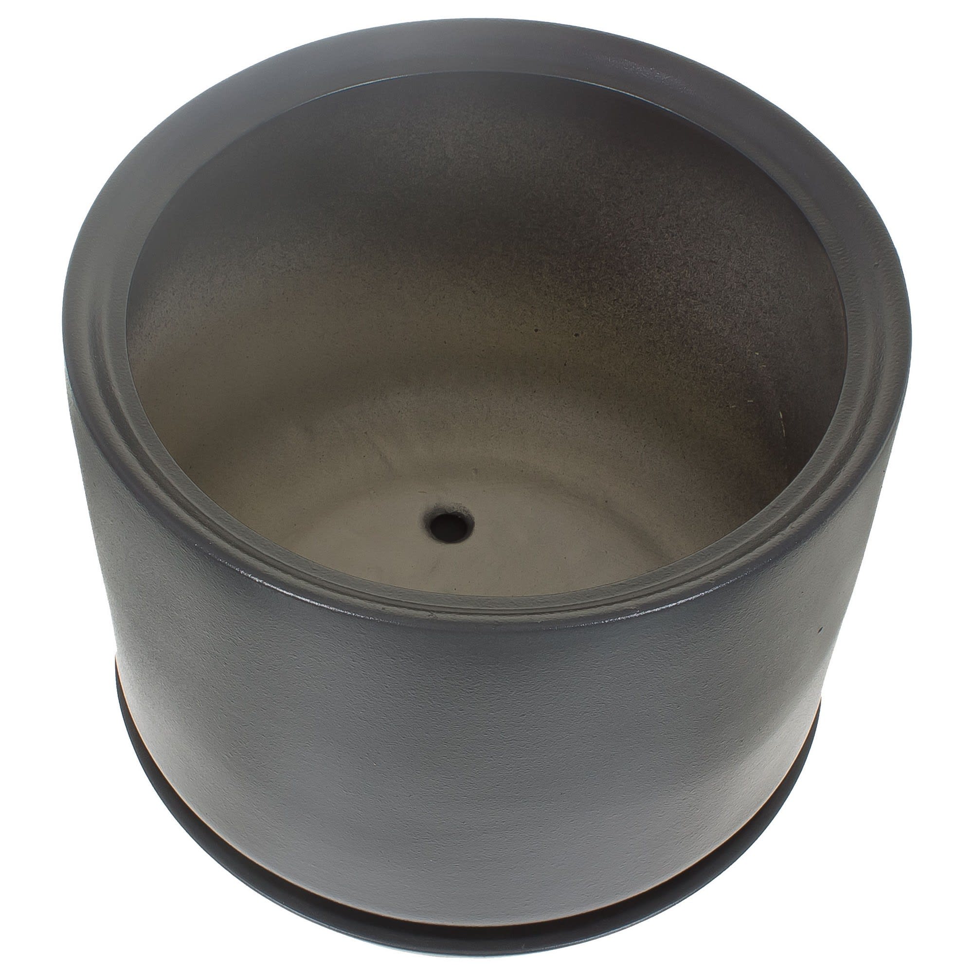 81932583 Горшок цветочный ø29 h29 см v12 л керамика тёмно-серый Орфей Santreyd - Вид №1
