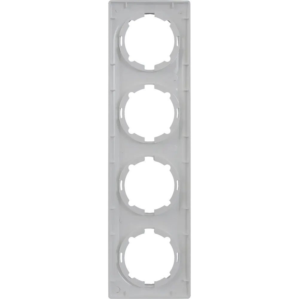 Рамка для розеток и выключателей Onekey Florence 4 поста, цвет белый ONEKEYELECTRO STLM-2021708 - Вид №2