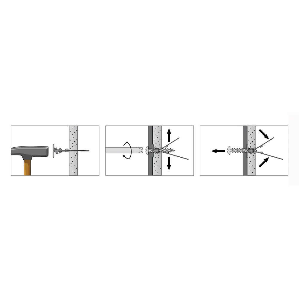 Дюбель распорный для гипсокартона LEGS, 4x30 мм, сталь, 10 шт. 82756499 STLM-2137864 Santreyd  - Вид №4
