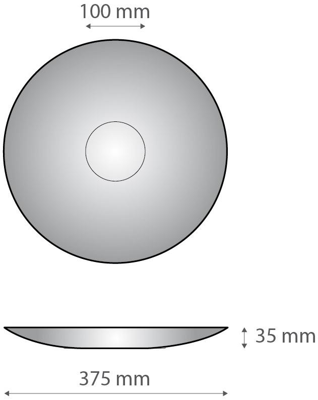 Alumina Декоративная плоская пластина из двне алюминия Dvne capsule collection D.sf40b0  - Вид №3