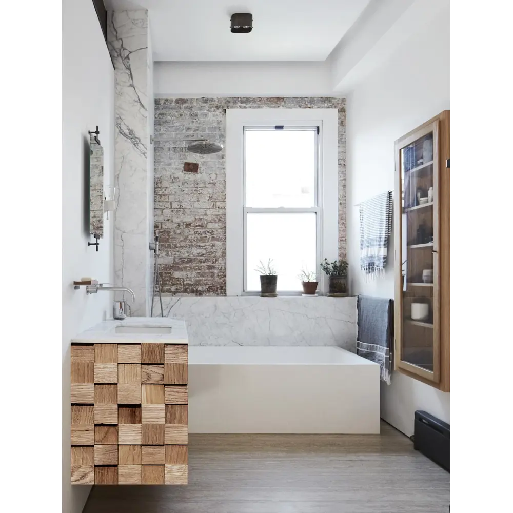 3D мозаика на сетке рельефная Дуб 0.09 м² Santreyd STLM-2101159 - Вид №6