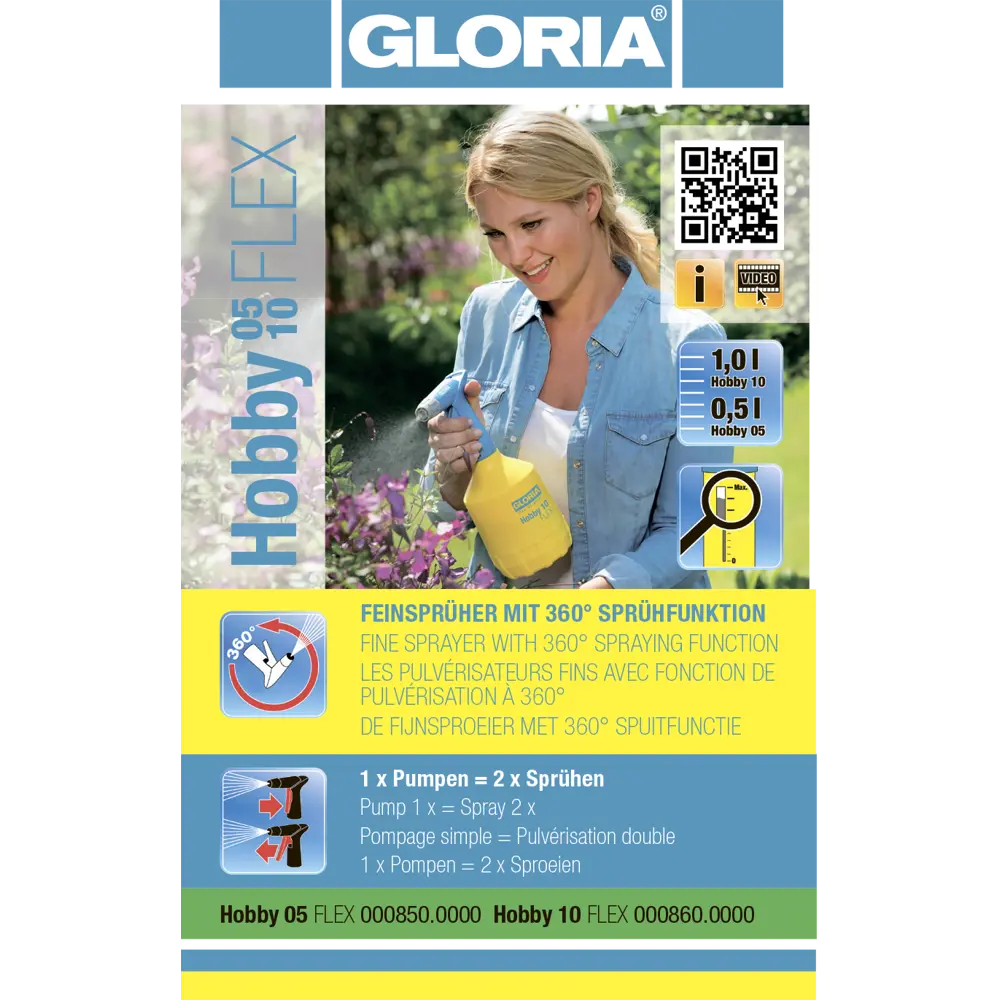 Опрыскиватель комнатный Gloria 1 л Santreyd STLM-2142507 - Вид №3