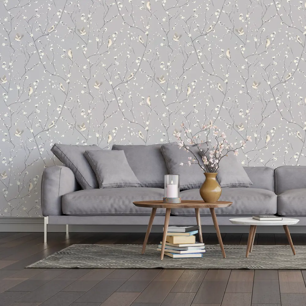 Обои флизелиновые Deco-Deco Julie серые 1.06 м DD6032-11 STLM-2175992 - Вид №2