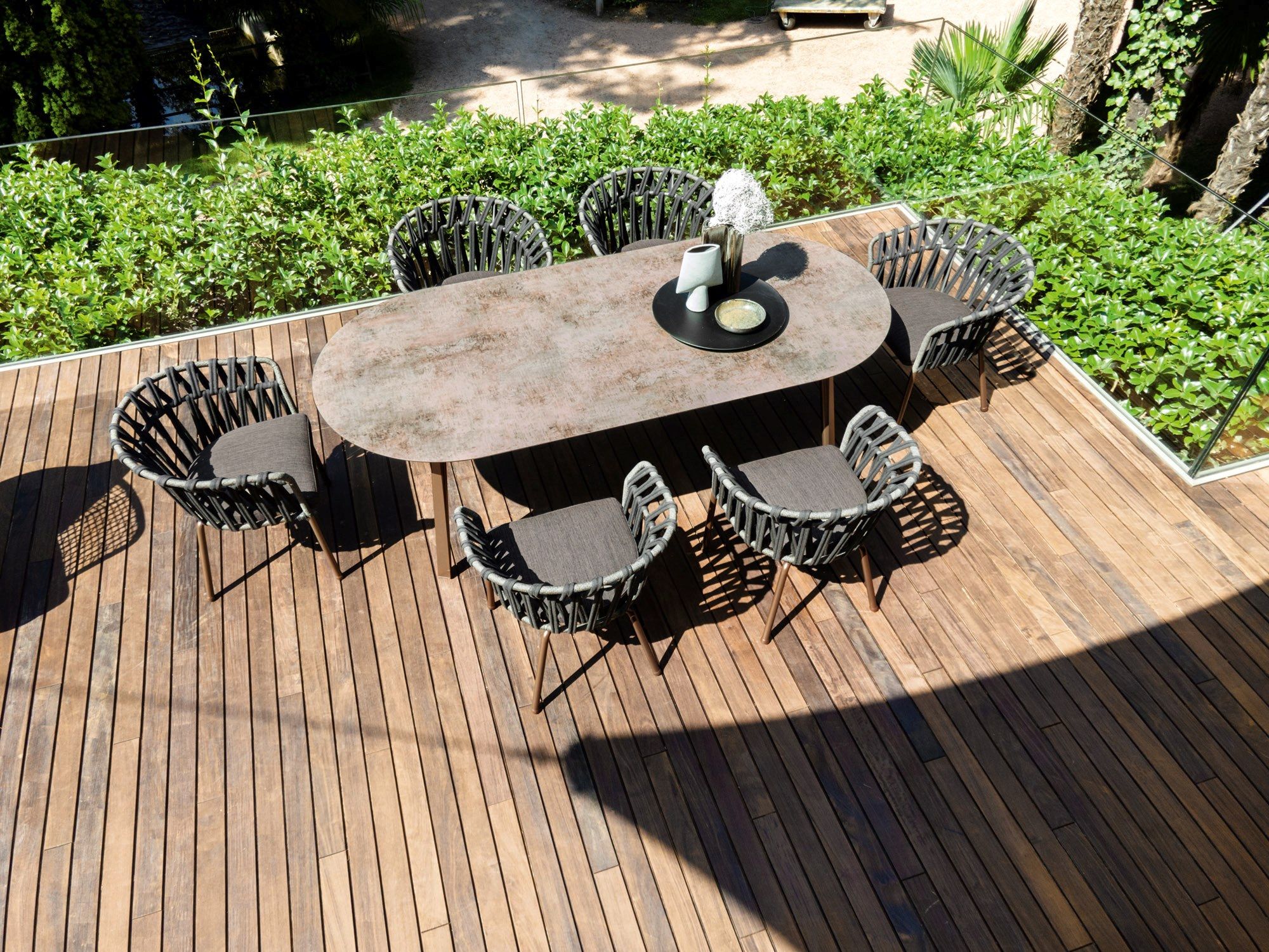 Алюминиевый овальный садовый стол с порошковым покрытием Varaschin Эмма ARCH-00091812 - Вид №8