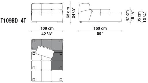 B&B Italia Модульный секционный диван Tufty time sun-id-1414316 - Вид №18