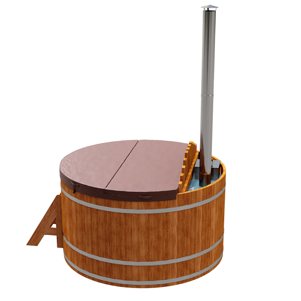 1603 Фурако из кедра D=1.8 с внутренней печкой. Высота 1,0м. Исполнение "Премиум". Alyarus  - Вид №4