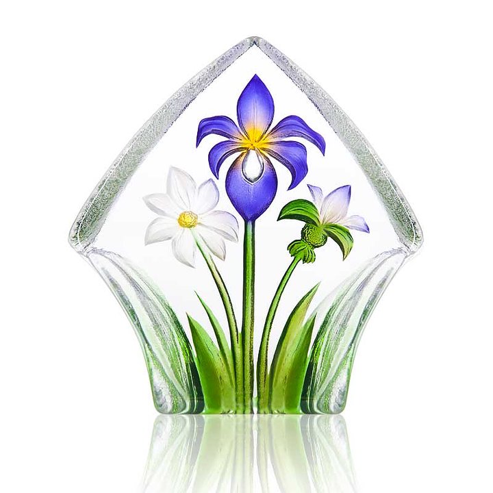 34249 Скульптура "Букет", жёлтая/зелёная/синяя, 185/200 мм. Maleras 