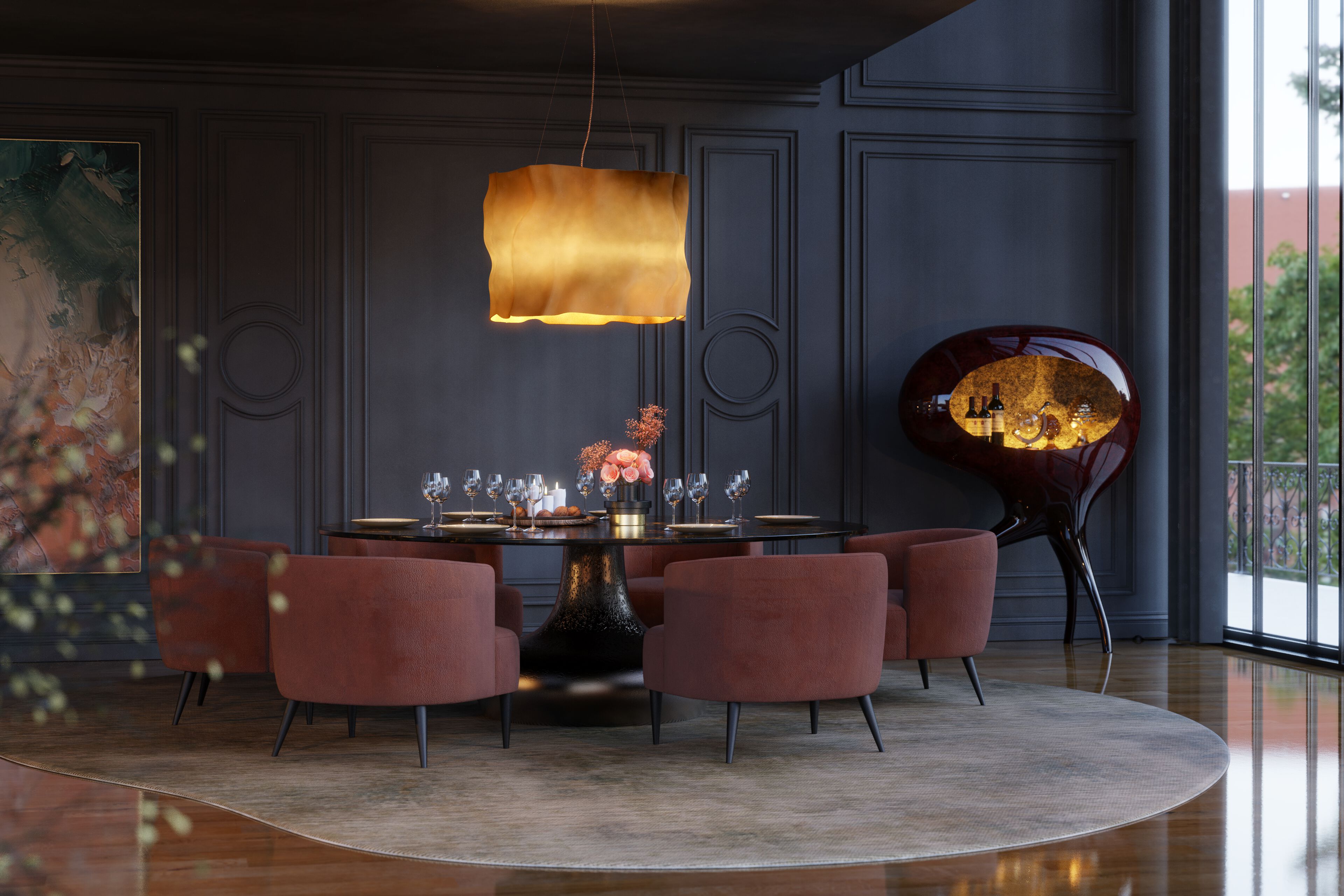 Подвесной светильник из стекловолокна KARPA RUBY KC 048 ARCH-00142096 - Вид №2