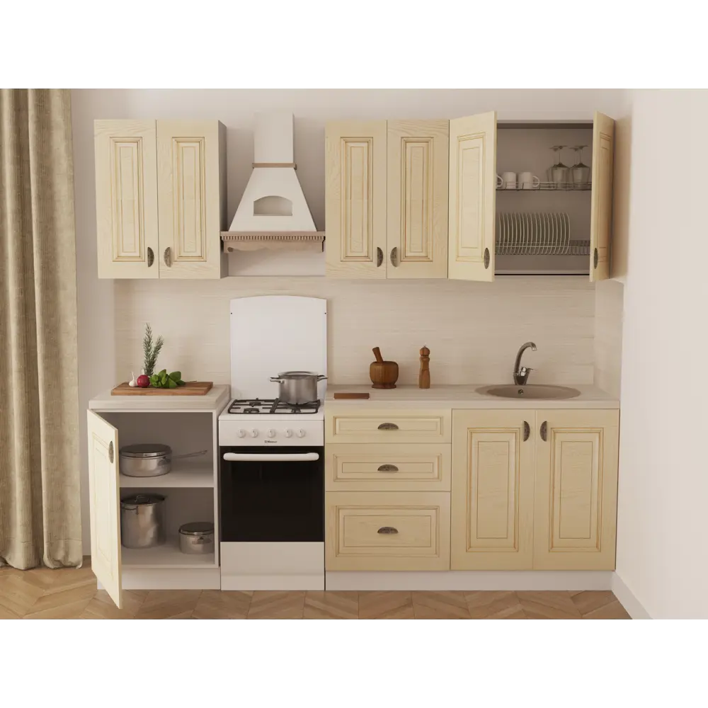 Столешница Браш 240x3.8x60 см ЛДСП цвет бежевый DELINIA STLM-2113126 - Вид №11