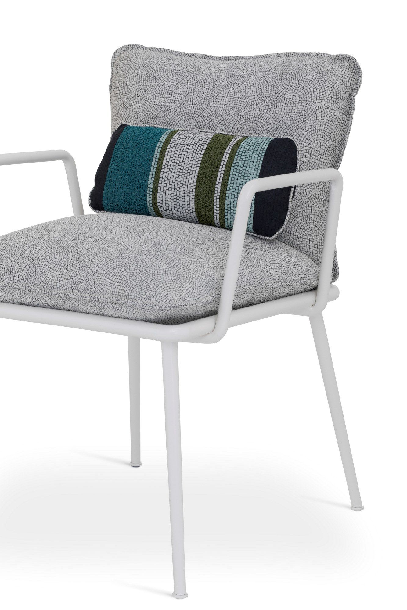 Тканевый мягкий садовый стул с подлокотниками Sicis Lipari ARCH-00042901 - Вид №8