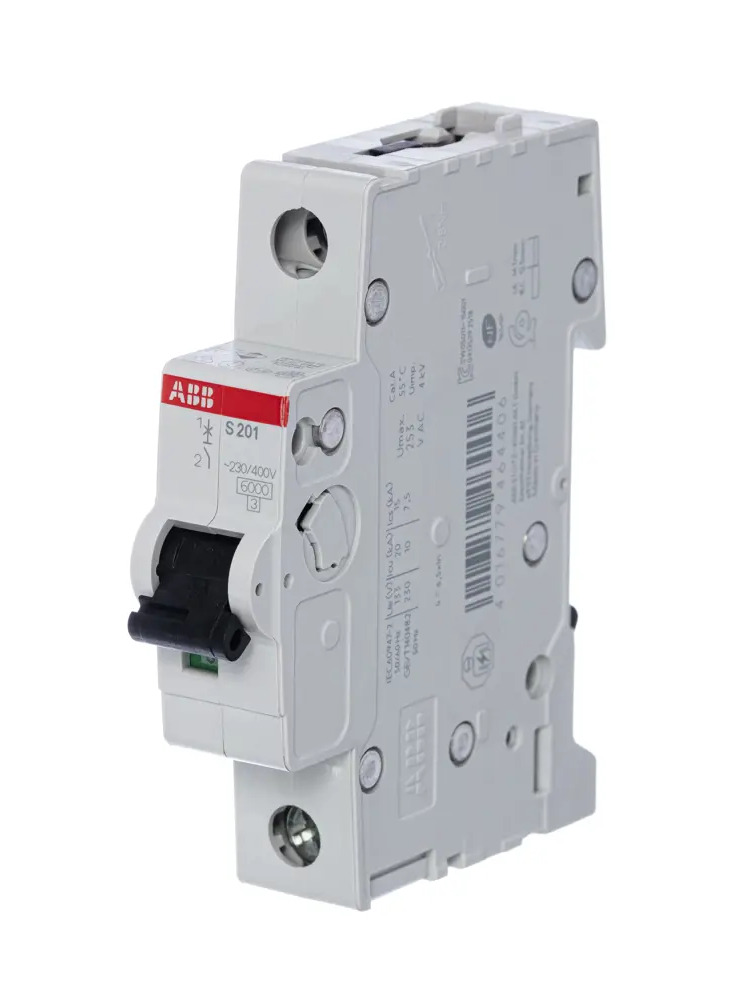 82175802 Автоматический выключатель ABB S201 1P C16 А 6 кА 2CDS251001R0164 STLM-0021208