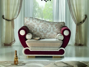 Modenese Gastone Кресло из ткани с подлокотниками Contemporary