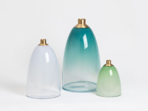 Круглая стеклянная ваза