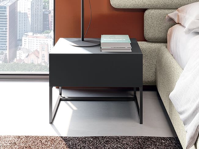 Деревянная и металлическая прикроватная тумбочка с ящиками Febal Casa ARCH-00056885