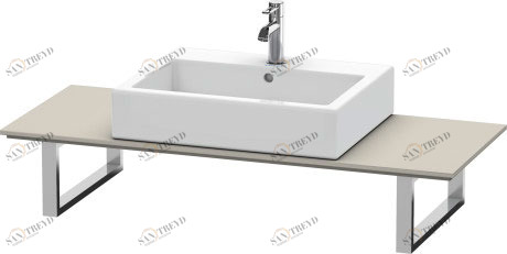 XL010C01414 Консоль для накладных раковин и встраиваемых умывальников, для пристенного варианта X-Large #XL010C 480 мм Терра, декор Duravit